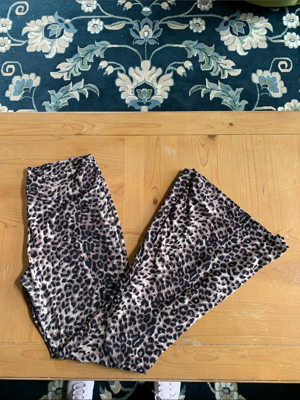 Leopard Print Womens Flare Leggings